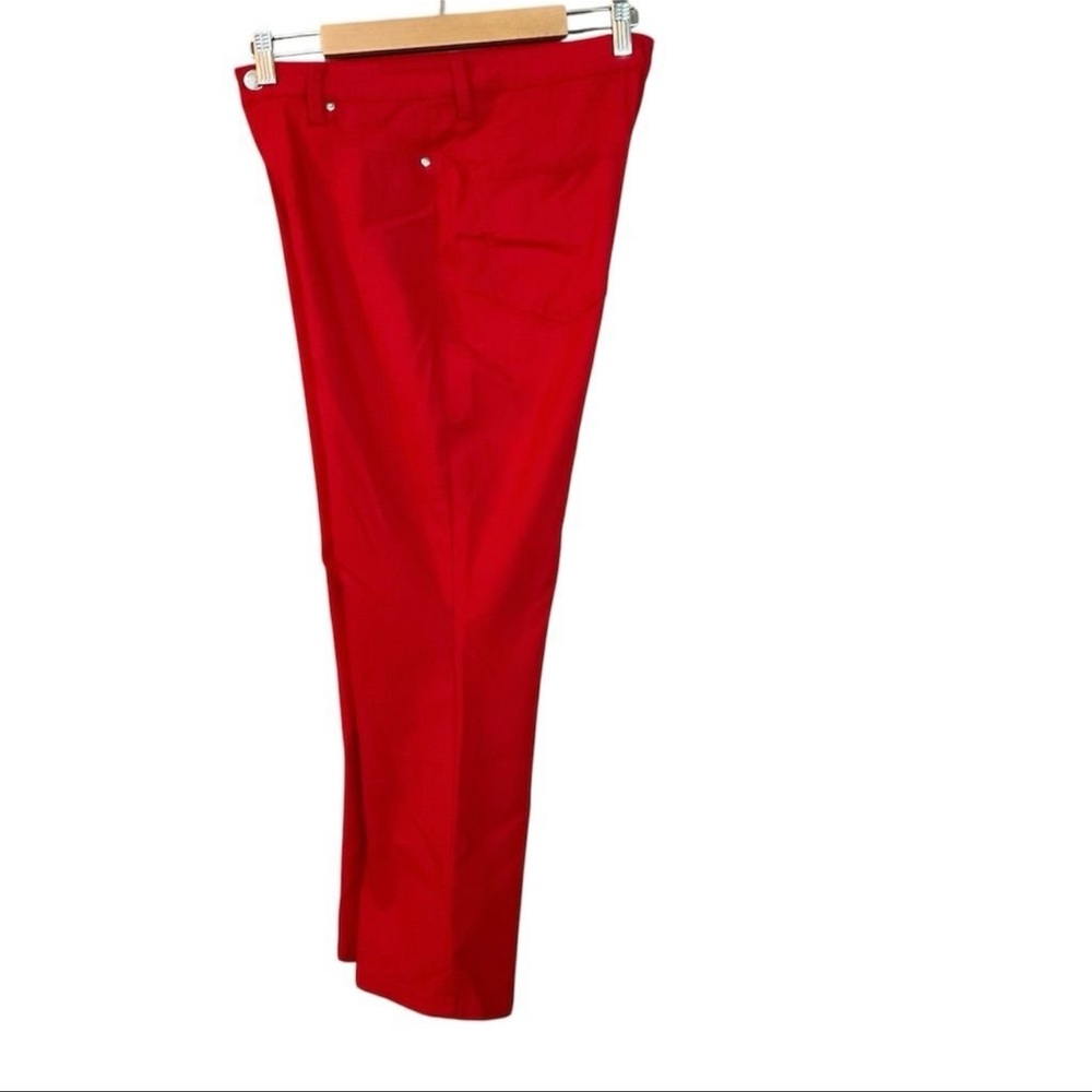 YMI Women's Large Red Curvy Stretch Straight Leg Jeans Casual Mid-High Rise - Picture 4 of 8